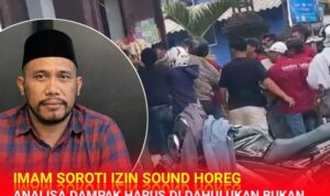 Gambar : Kericuhan Sound di Tutur / Inset : Imam Cakra Berdaulat